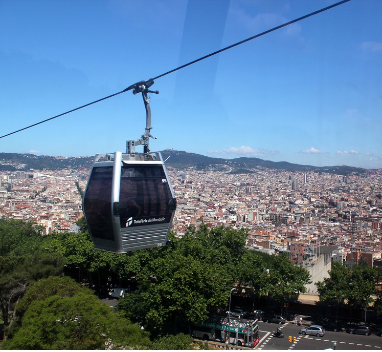 planes de verano en Barcelona teleférico Montjuic