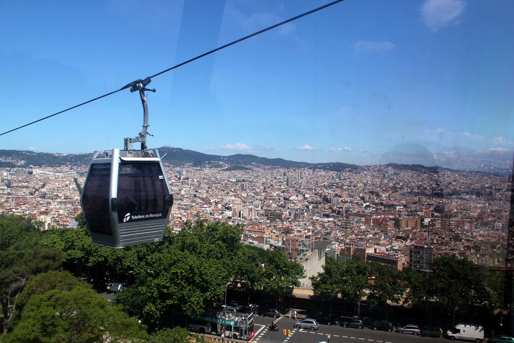 planes de verano en Barcelona teleférico Montjuic